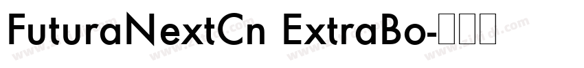 FuturaNextCn ExtraBo字体转换